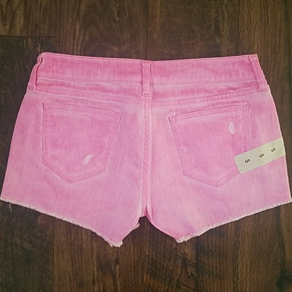 Hot Pink Jean Shorts - Picture 2 of 2